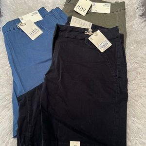 Lot is 3 pairs New a.n.a. khaki shorts with tags, size 12
